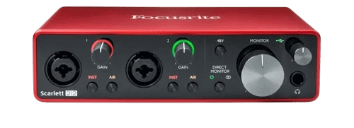 Interface de Áudio Focusrite Scarlett 2i2 3ª Geração