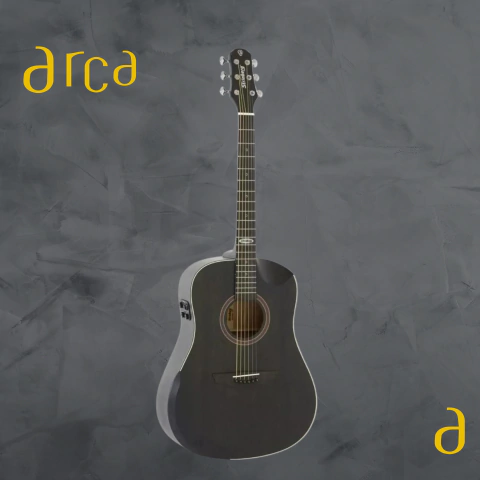 Violão Eletroacústico Folk - Preto - Imagem 1